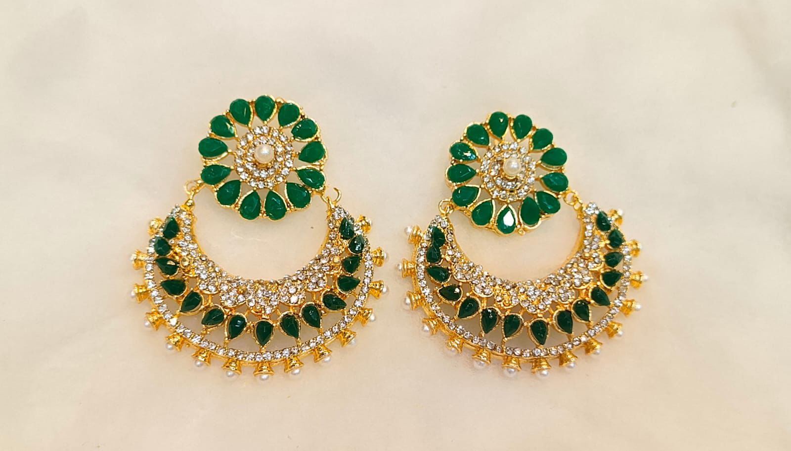 Elegant Chandbali Jhumkas – Traditional Ethnic Earrings
